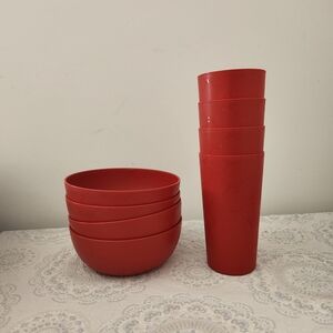 Mainstays Red Tumbler Set